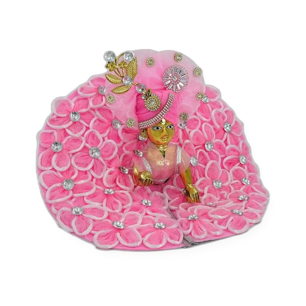 Pink Scallop Fan Poshak Set