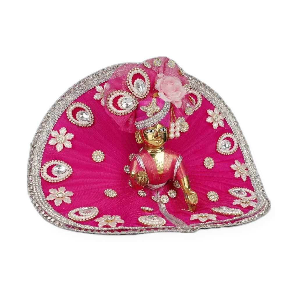 Hot Pink Silver Floral Poshak Set