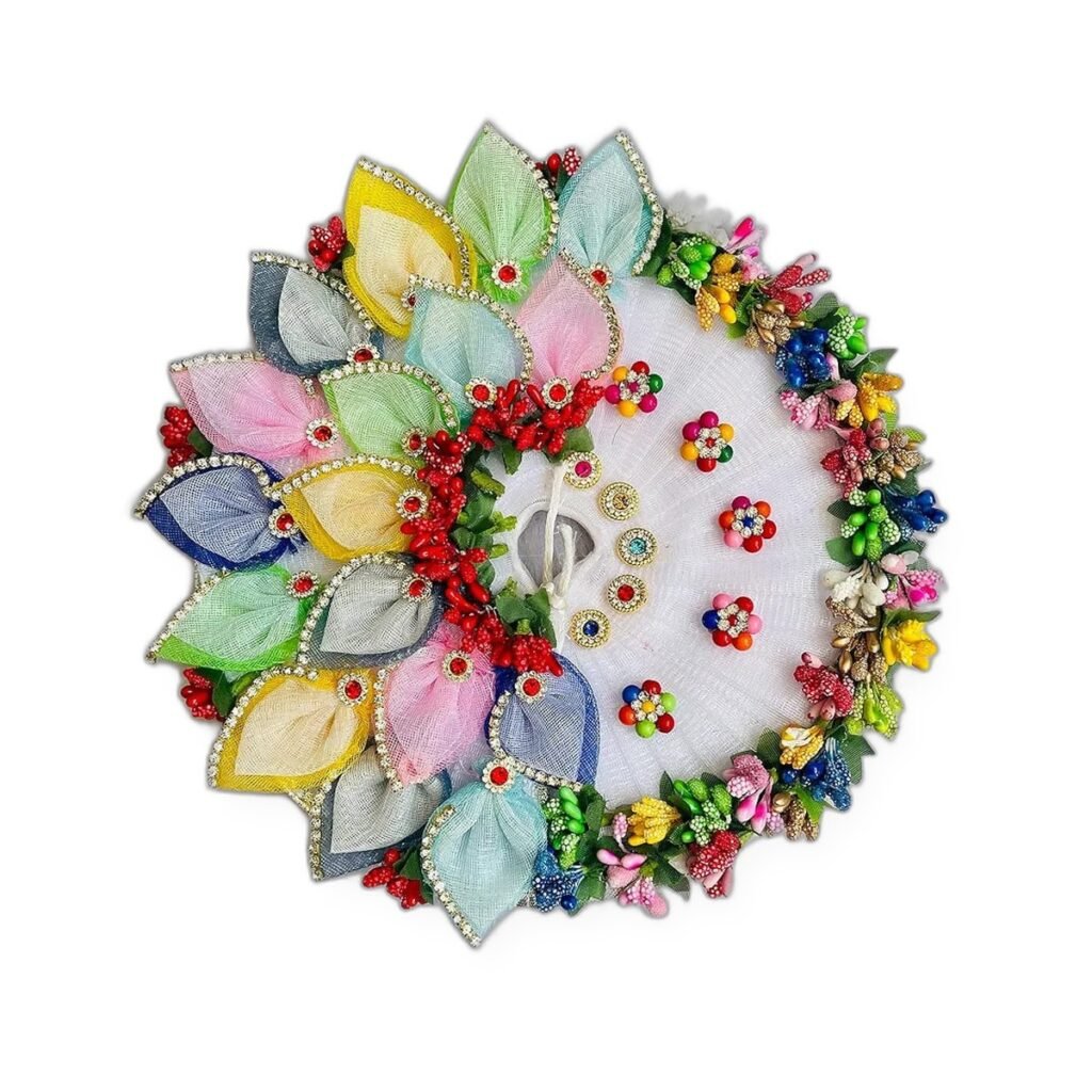 Pastel Leaf Floral Poshak Set