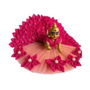 Pink Lotus Petal Fan Poshak Set