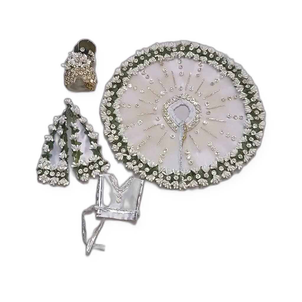 White Silver Accessory Set
