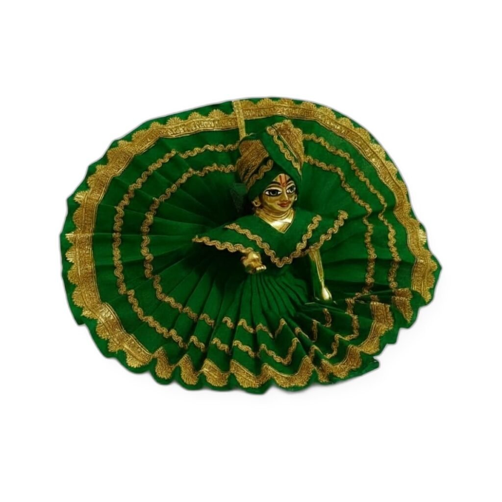 Green Gold Fan Poshak Set