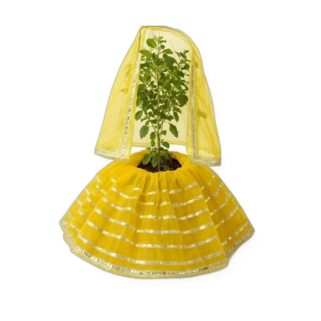 Yellow Veil Lehenga Poshak Set
