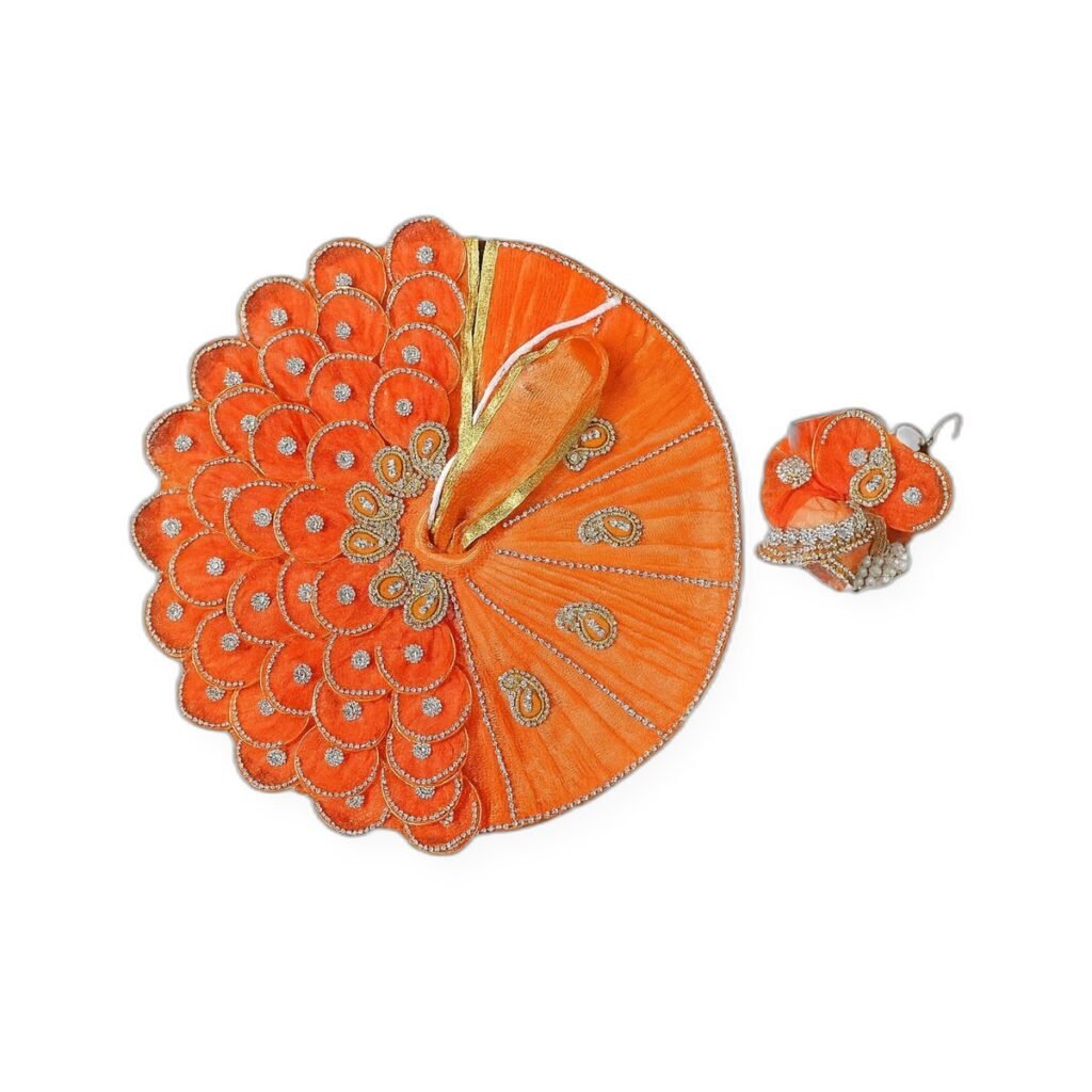 Orange Scallop Fan Set
