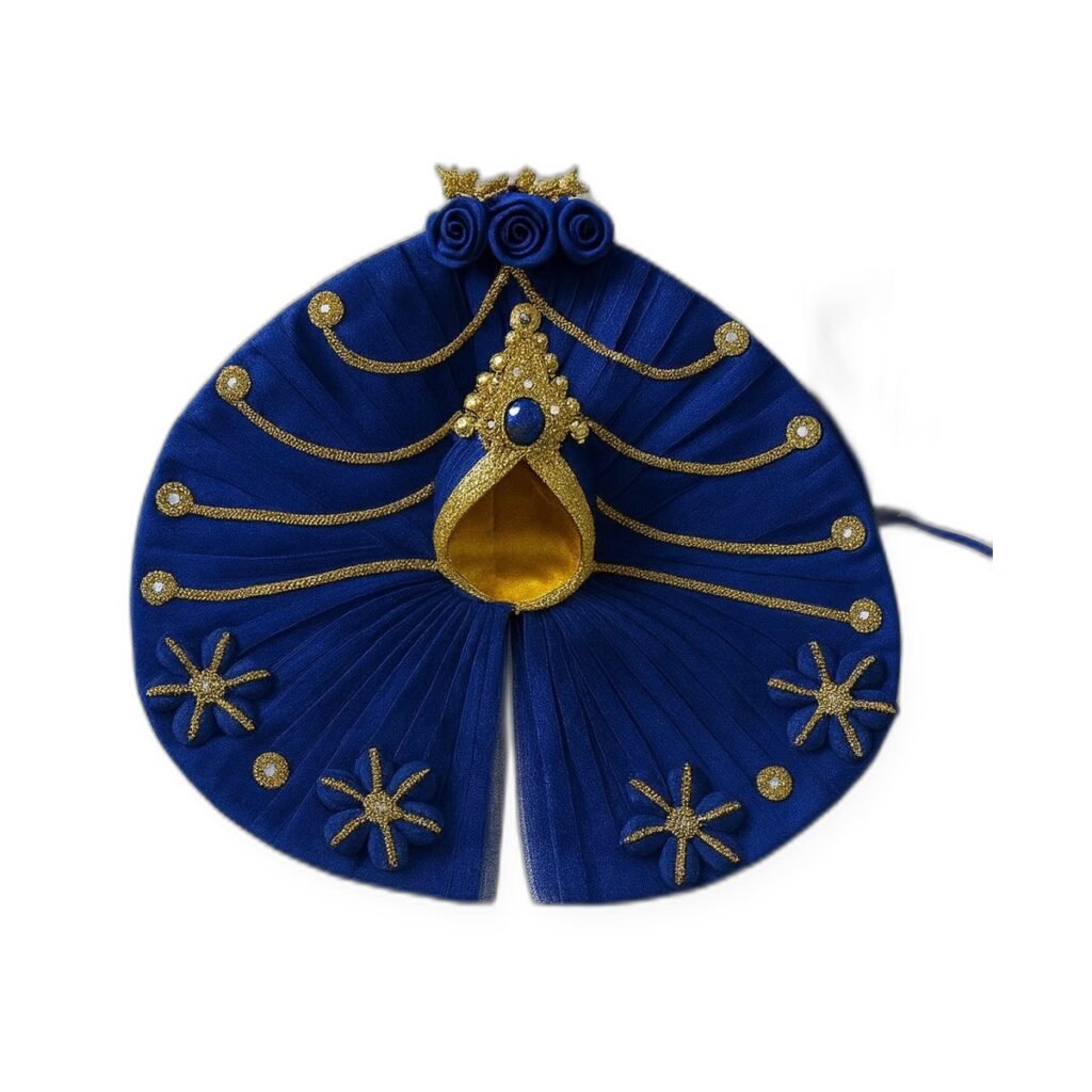 Royal Blue Star Pendant Poshak Set